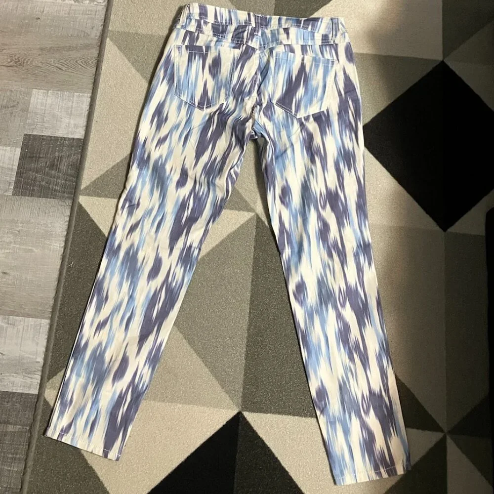NWT INC International Concepts Tie Dye Streaked Skinny Leg Pants Women's Size 10 - Picture 4 of 8